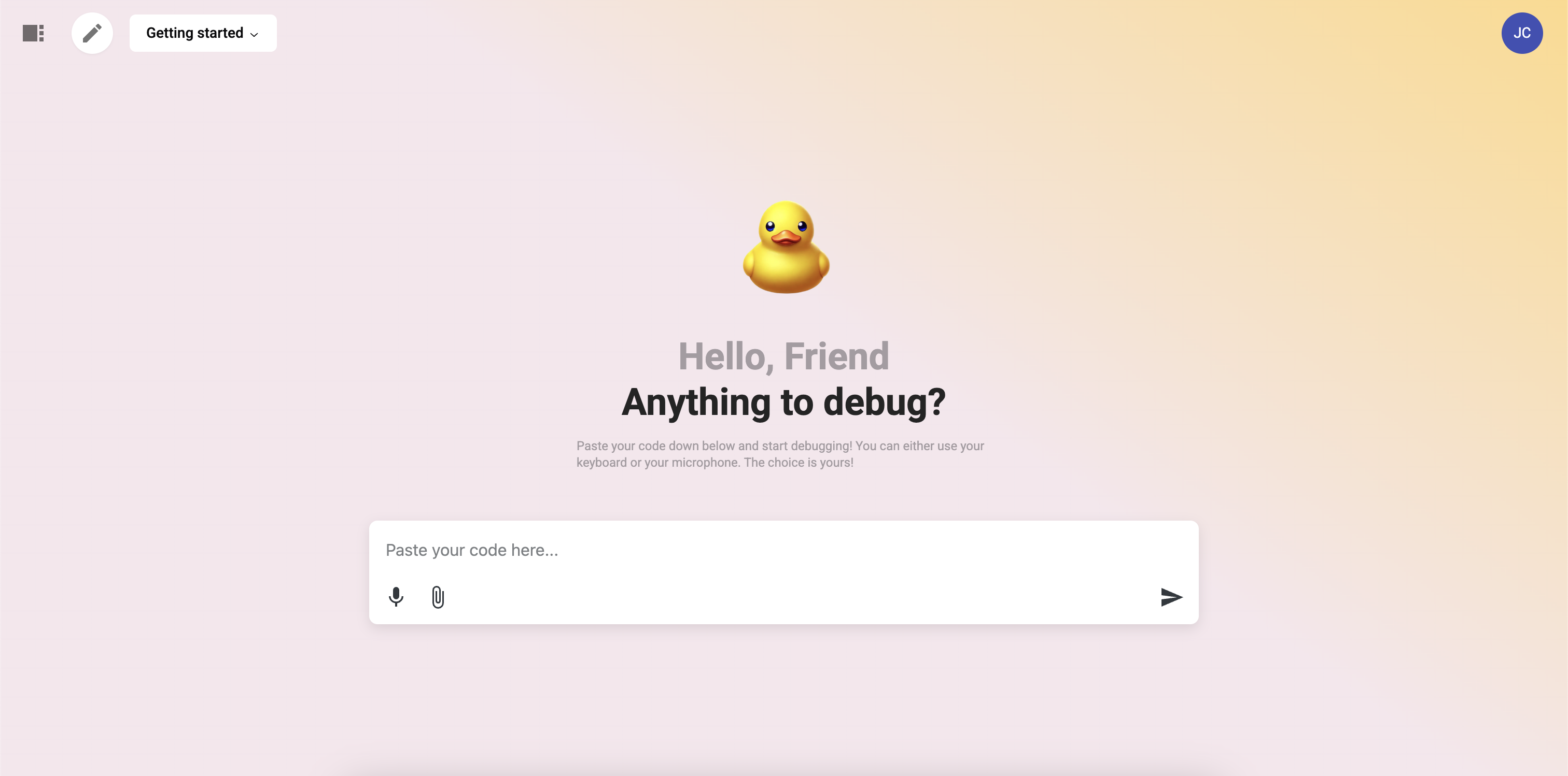 Rubber Duck Debugging (AI Chatbot)